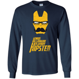 T-Shirts Navy / S HIPSTER Men's Long Sleeve T-Shirt