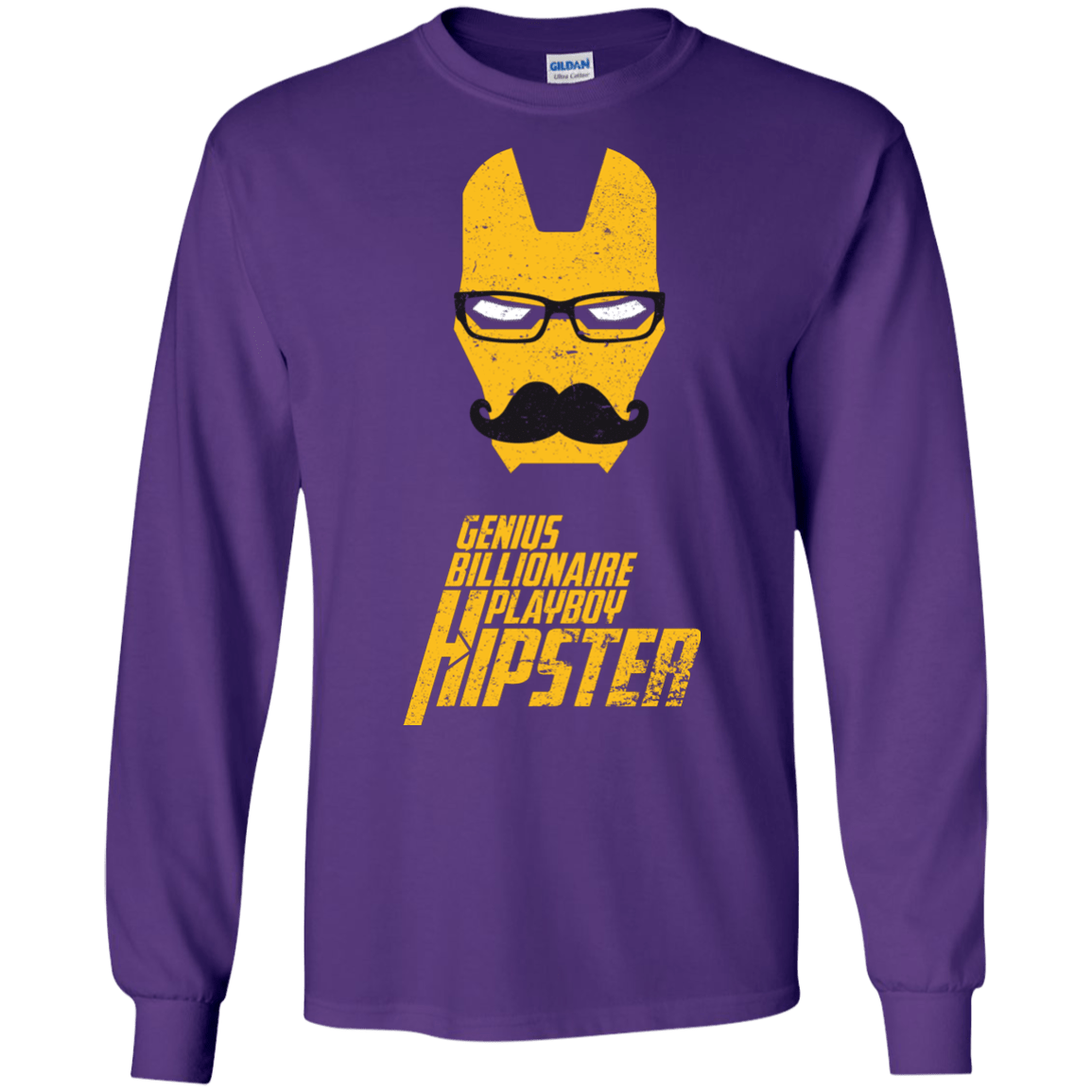 T-Shirts Purple / S HIPSTER Men's Long Sleeve T-Shirt