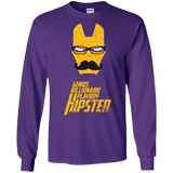 T-Shirts Purple / S HIPSTER Men's Long Sleeve T-Shirt