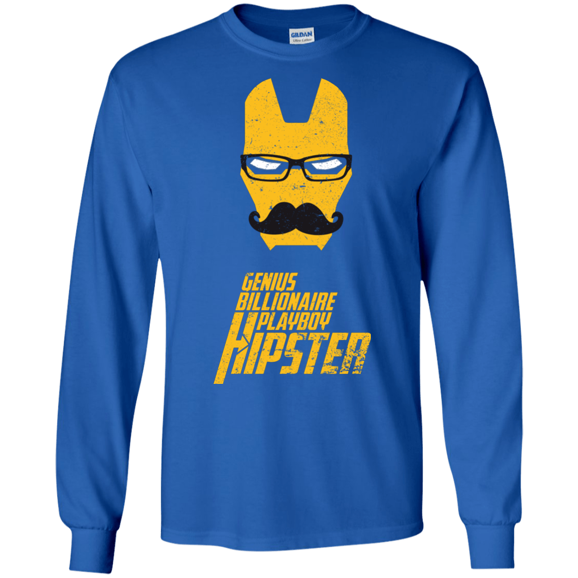 T-Shirts Royal / S HIPSTER Men's Long Sleeve T-Shirt