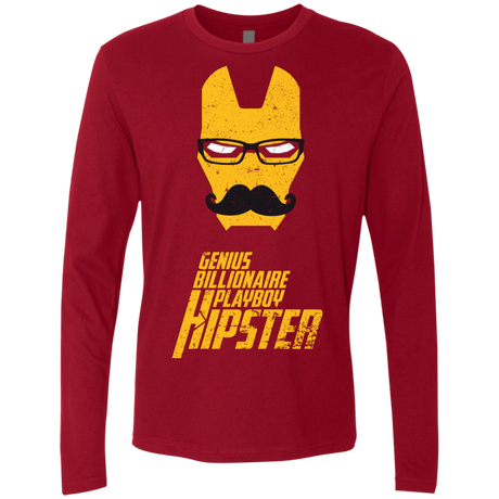 T-Shirts Cardinal / S HIPSTER Men's Premium Long Sleeve