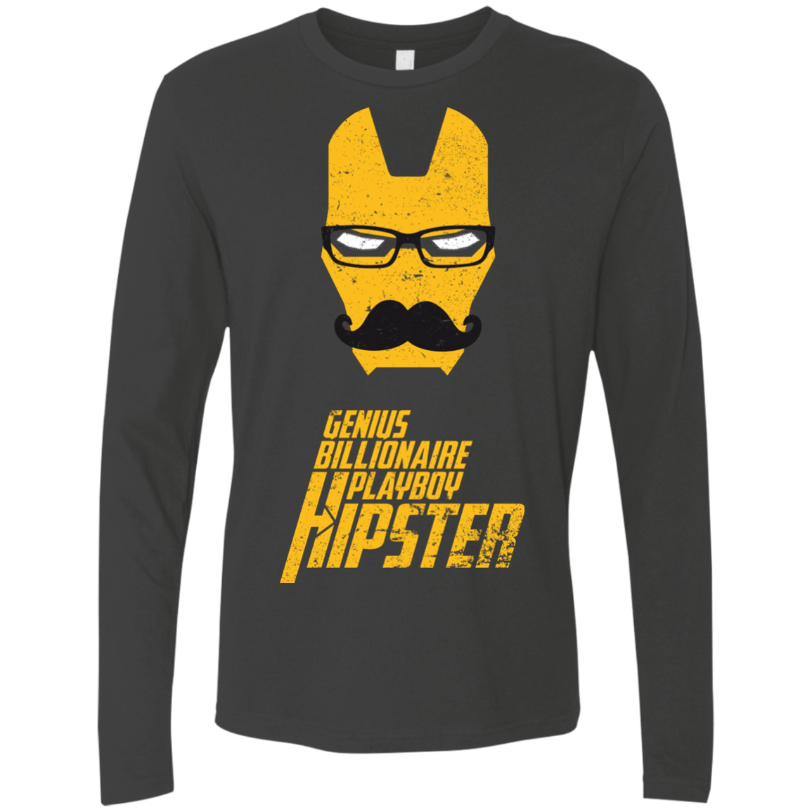 T-Shirts Heavy Metal / S HIPSTER Men's Premium Long Sleeve