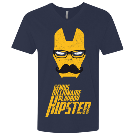 T-Shirts Midnight Navy / X-Small HIPSTER Men's Premium V-Neck