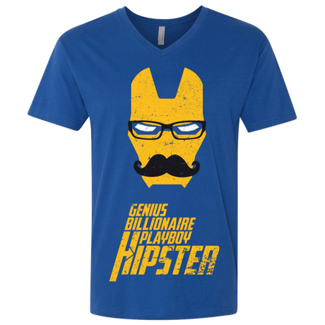 T-Shirts Royal / X-Small HIPSTER Men's Premium V-Neck