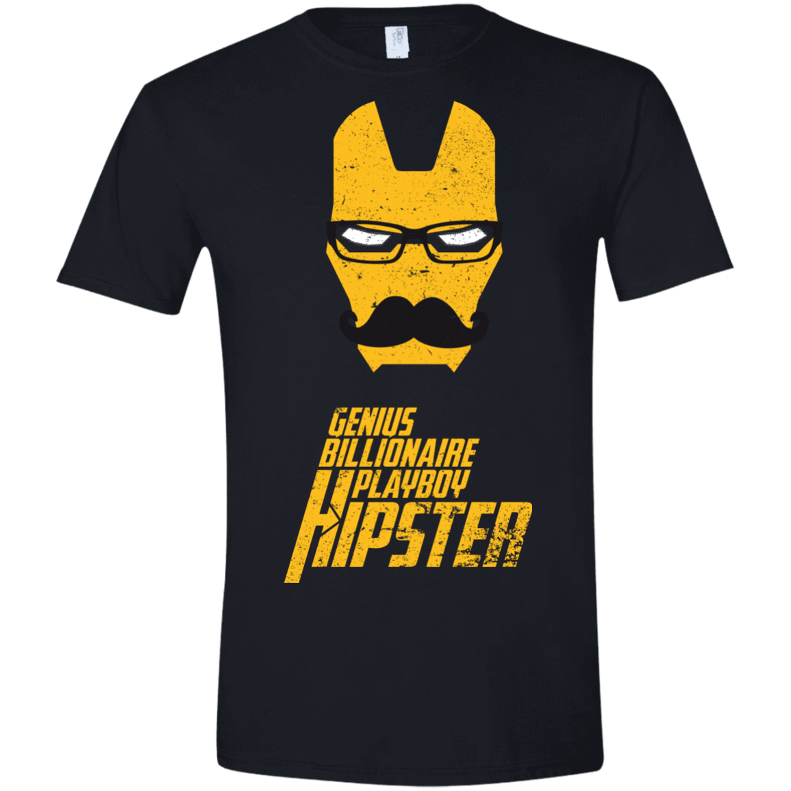 T-Shirts Black / X-Small HIPSTER Men's Semi-Fitted Softstyle