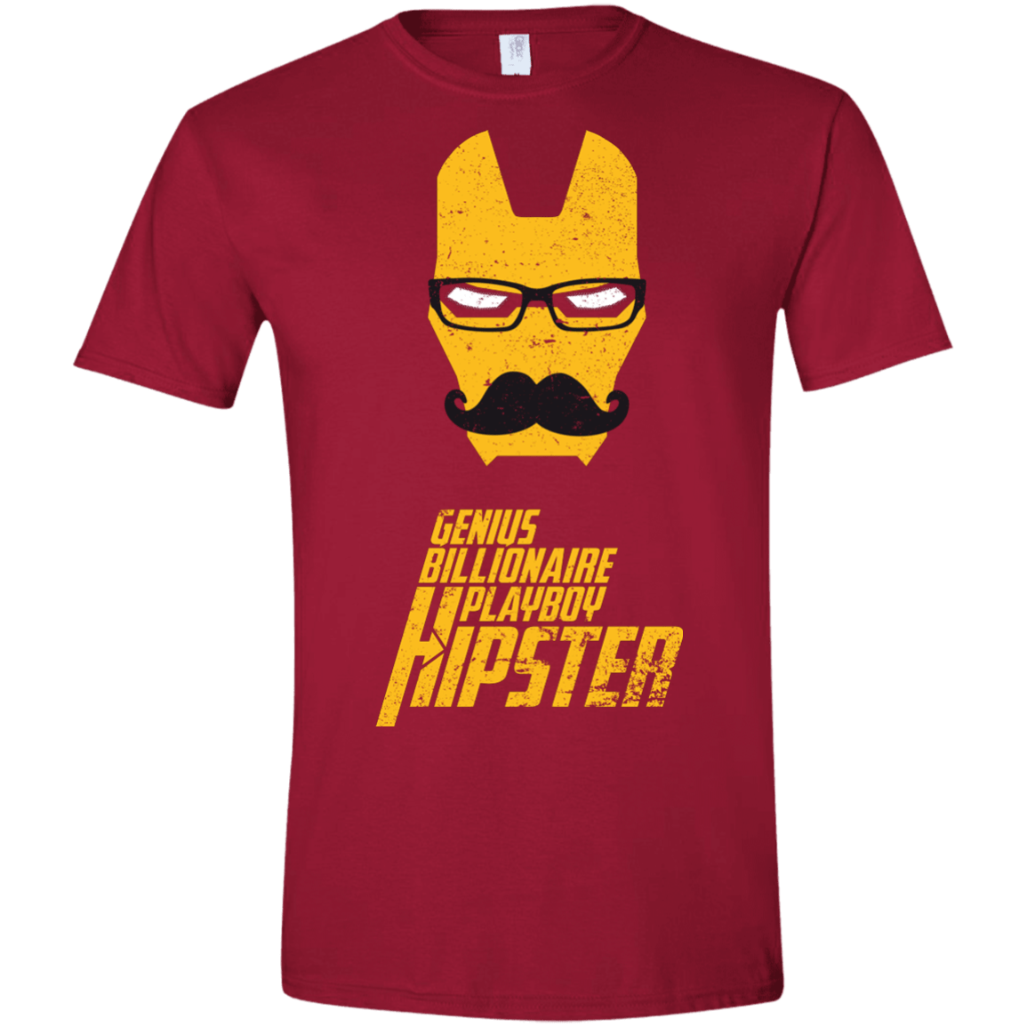 T-Shirts Cardinal Red / S HIPSTER Men's Semi-Fitted Softstyle