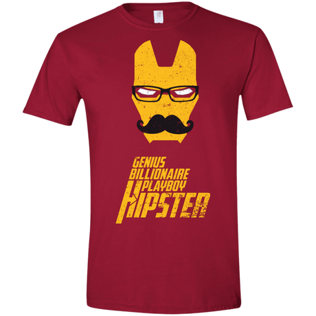 T-Shirts Cardinal Red / S HIPSTER Men's Semi-Fitted Softstyle