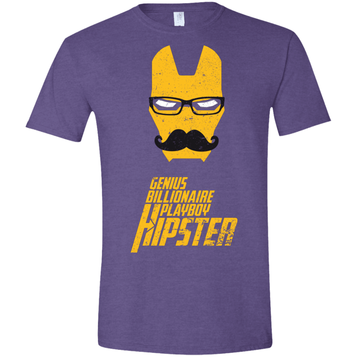 T-Shirts Heather Purple / S HIPSTER Men's Semi-Fitted Softstyle