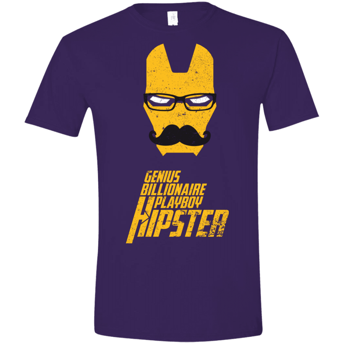 T-Shirts Purple / S HIPSTER Men's Semi-Fitted Softstyle