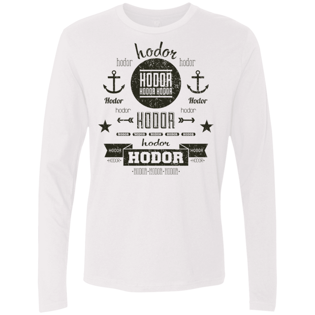 T-Shirts White / S Hipster Quotes Men's Premium Long Sleeve