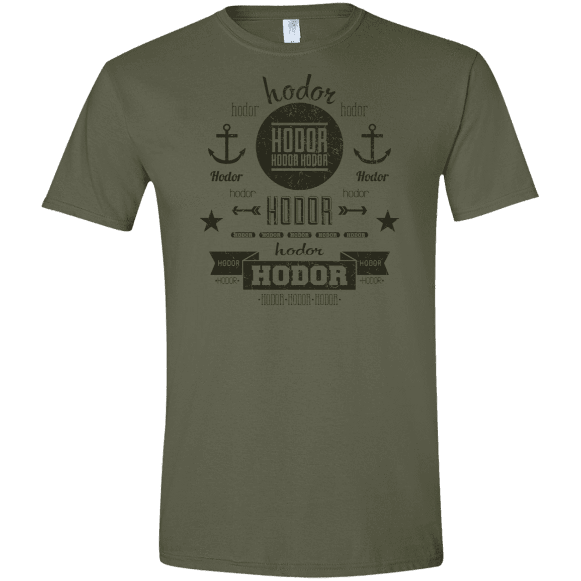 T-Shirts Military Green / S Hipster Quotes Men's Semi-Fitted Softstyle