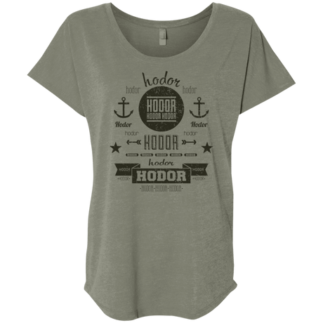 T-Shirts Venetian Grey / X-Small Hipster Quotes Triblend Dolman Sleeve