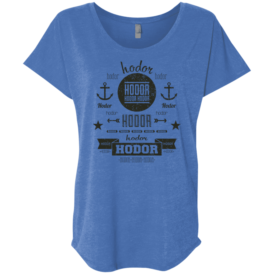 T-Shirts Vintage Royal / X-Small Hipster Quotes Triblend Dolman Sleeve