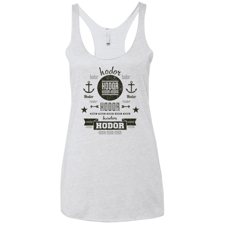 T-Shirts Heather White / X-Small Hipster Quotes Women's Triblend Racerback Tank
