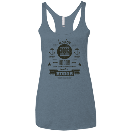 T-Shirts Indigo / X-Small Hipster Quotes Women's Triblend Racerback Tank