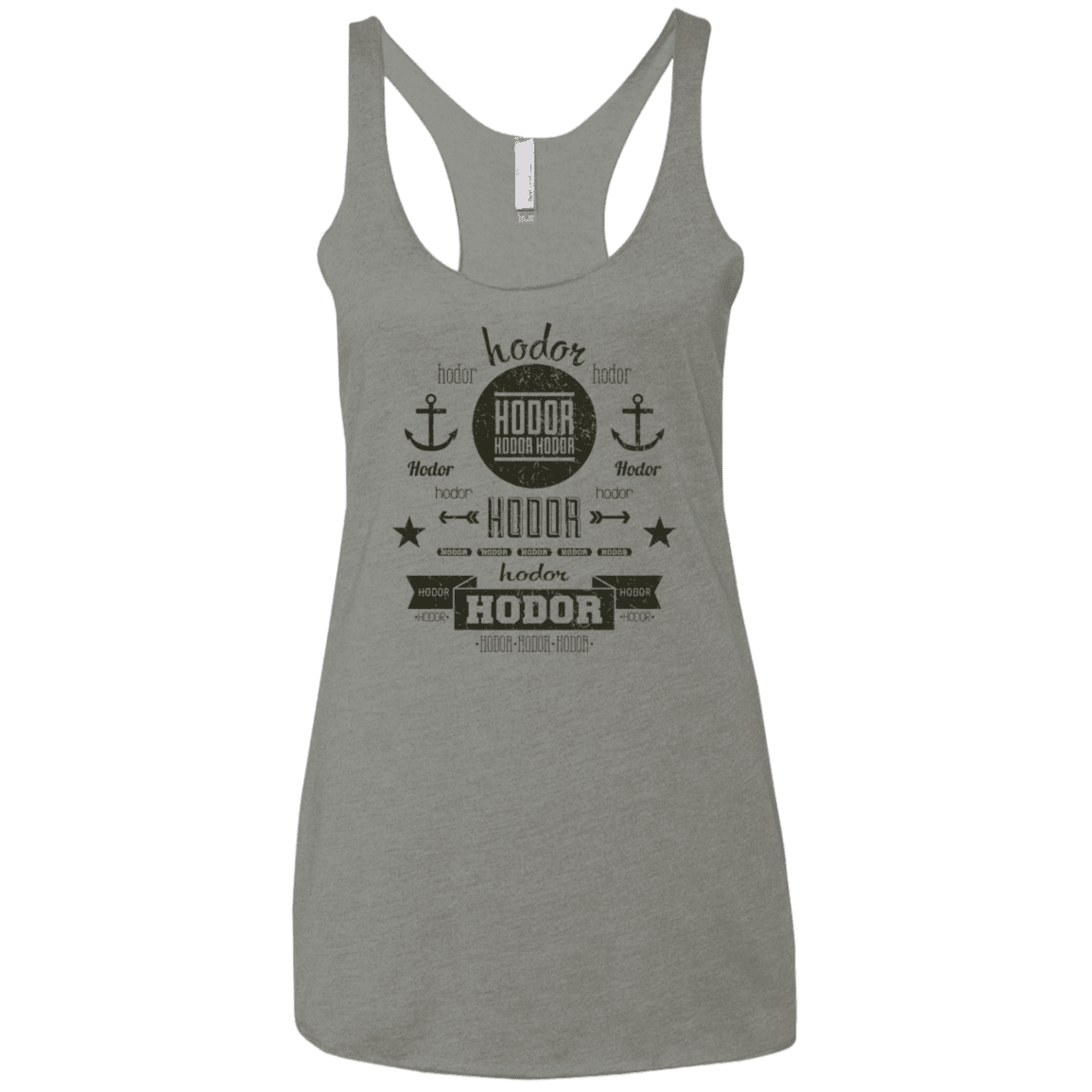 T-Shirts Venetian Grey / X-Small Hipster Quotes Women's Triblend Racerback Tank