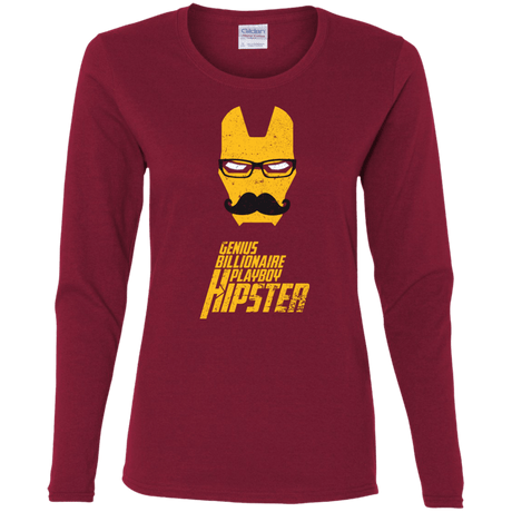 T-Shirts Cardinal / S HIPSTER Women's Long Sleeve T-Shirt