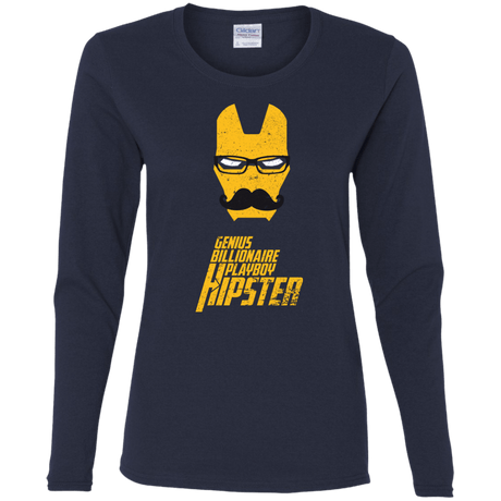 T-Shirts Navy / S HIPSTER Women's Long Sleeve T-Shirt