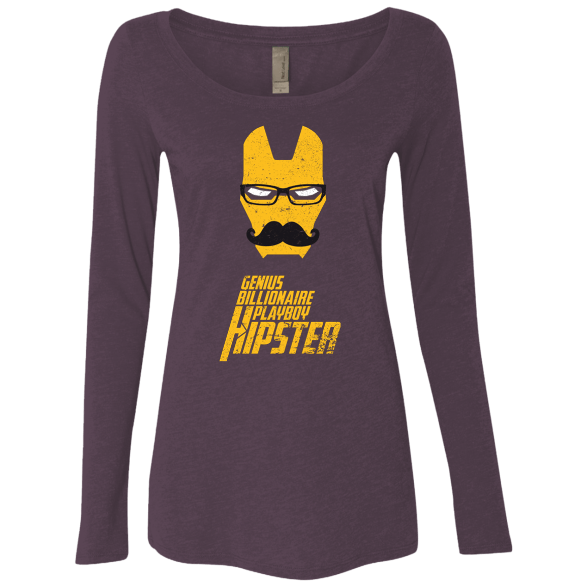 T-Shirts Vintage Purple / S HIPSTER Women's Triblend Long Sleeve Shirt