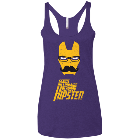 T-Shirts Purple Rush / X-Small HIPSTER Women's Triblend Racerback Tank