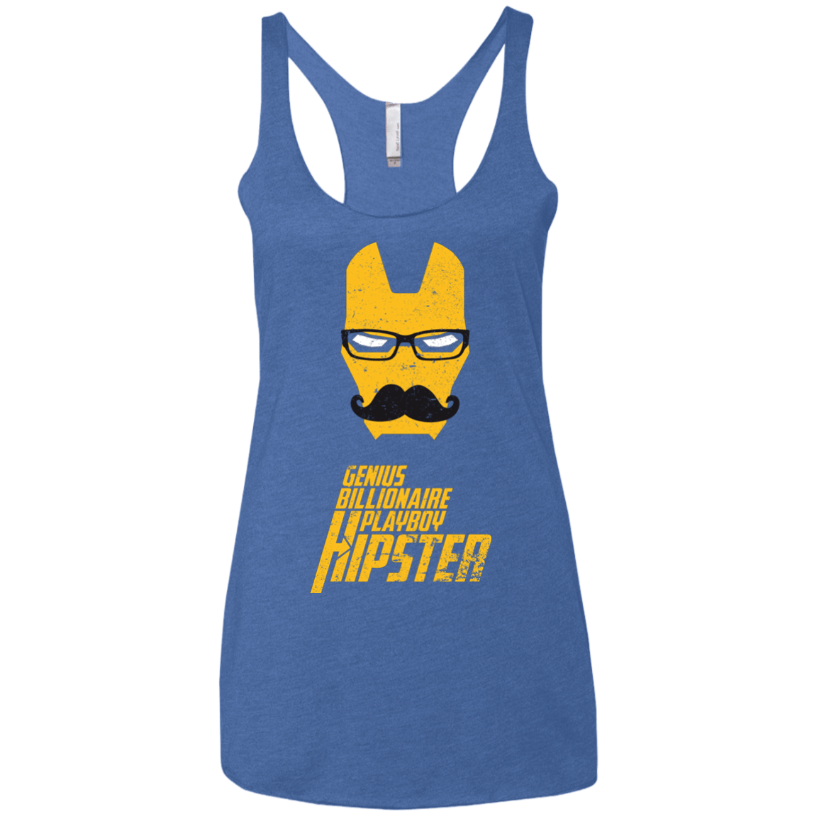 T-Shirts Vintage Royal / X-Small HIPSTER Women's Triblend Racerback Tank