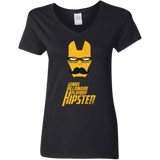 T-Shirts Black / S HIPSTER Women's V-Neck T-Shirt