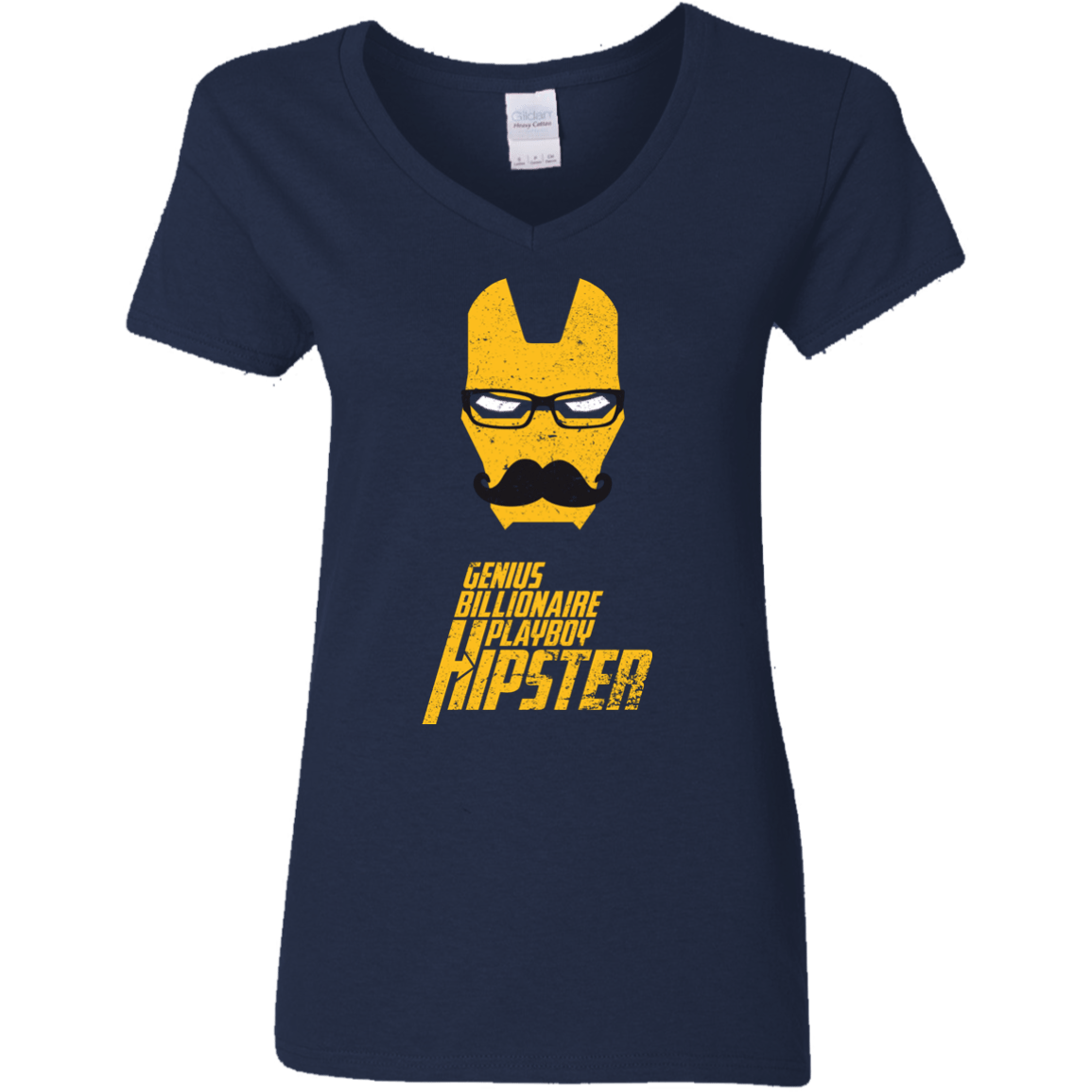 T-Shirts Navy / S HIPSTER Women's V-Neck T-Shirt