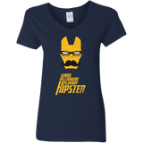 T-Shirts Navy / S HIPSTER Women's V-Neck T-Shirt