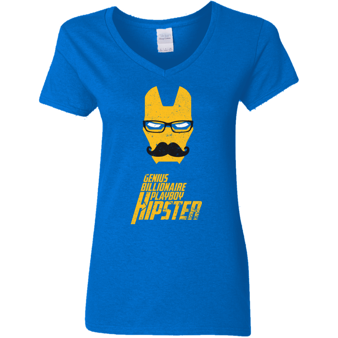 T-Shirts Royal / S HIPSTER Women's V-Neck T-Shirt