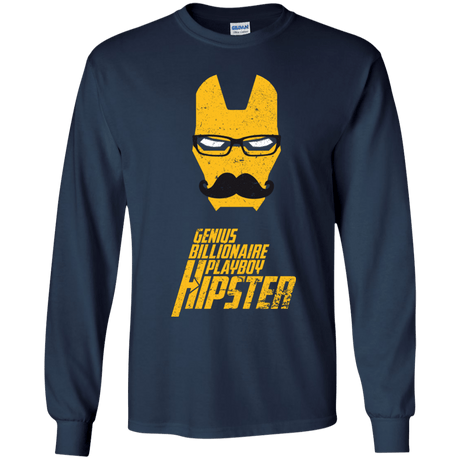 T-Shirts Navy / YS HIPSTER Youth Long Sleeve T-Shirt