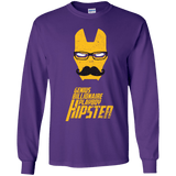 T-Shirts Purple / YS HIPSTER Youth Long Sleeve T-Shirt