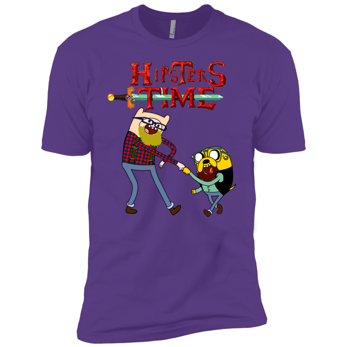 T-Shirts Purple Rush / YXS Hipsters Time Boys Premium T-Shirt
