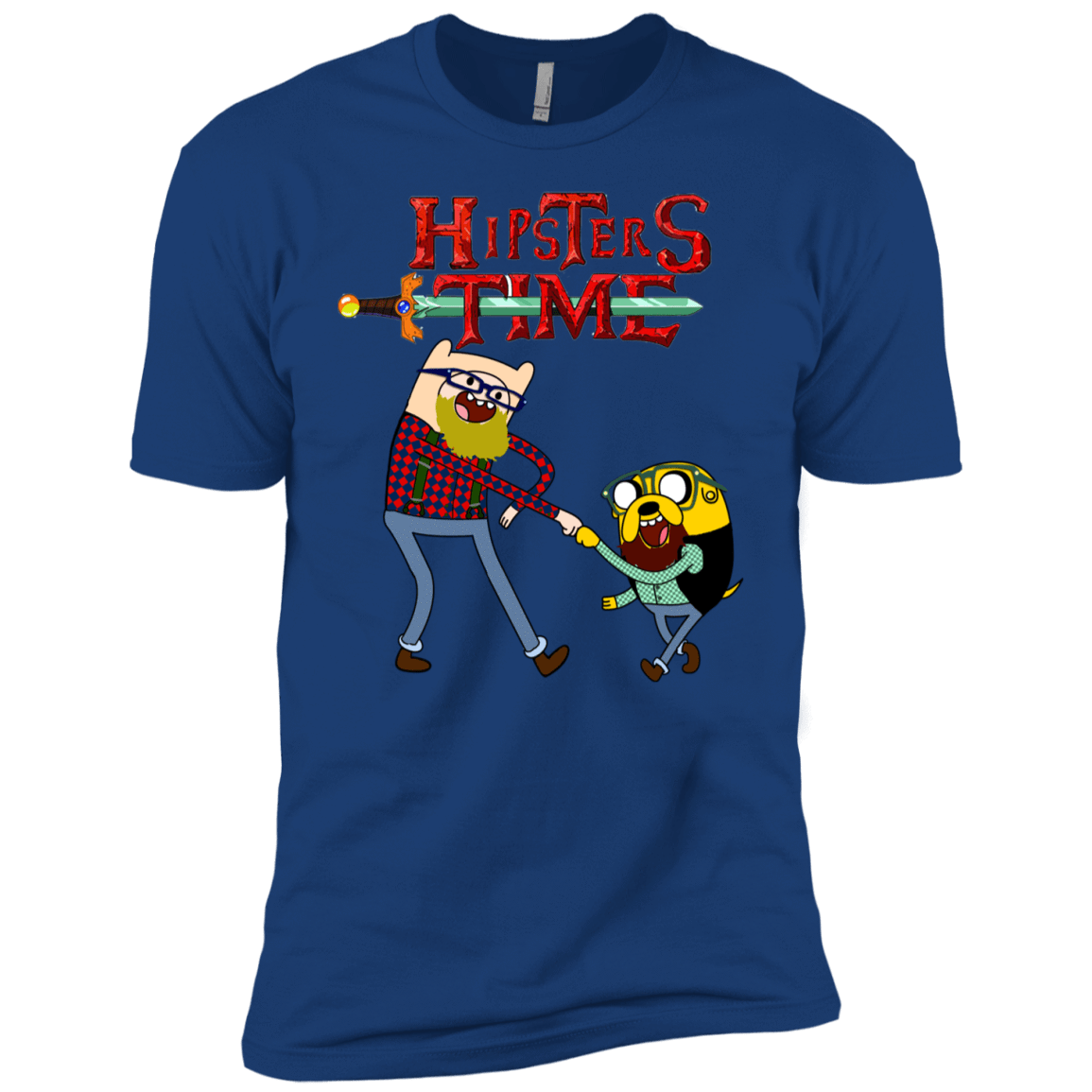 T-Shirts Royal / YXS Hipsters Time Boys Premium T-Shirt