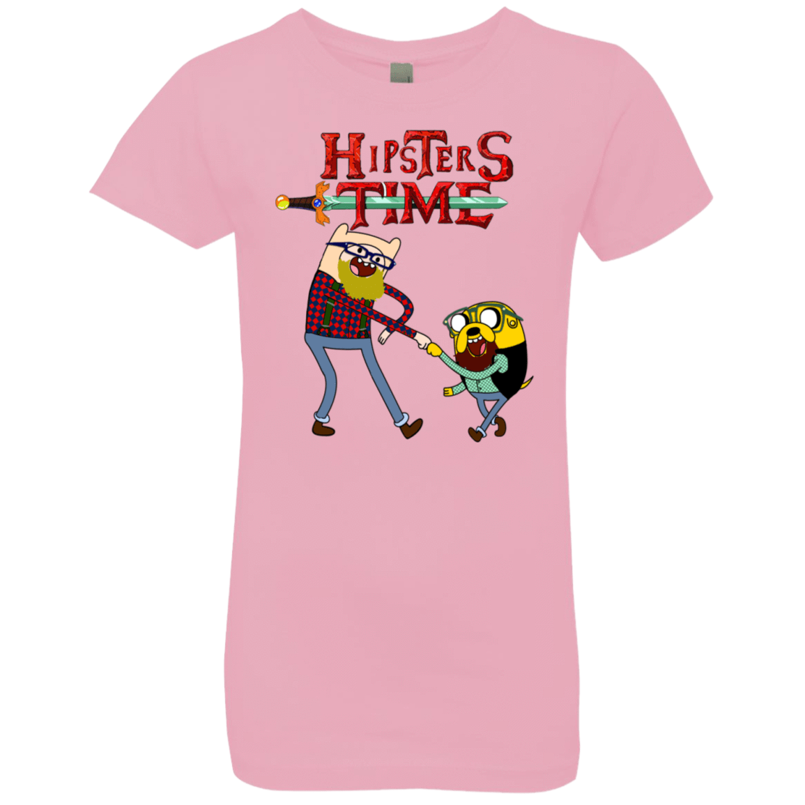 T-Shirts Light Pink / YXS Hipsters Time Girls Premium T-Shirt