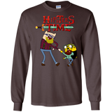 T-Shirts Dark Chocolate / S Hipsters Time Men's Long Sleeve T-Shirt