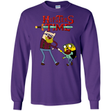 T-Shirts Purple / S Hipsters Time Men's Long Sleeve T-Shirt