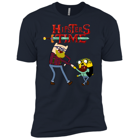 T-Shirts Midnight Navy / X-Small Hipsters Time Men's Premium T-Shirt