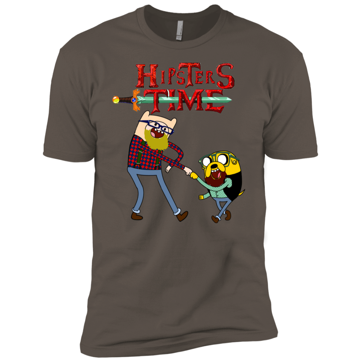 T-Shirts Warm Grey / X-Small Hipsters Time Men's Premium T-Shirt