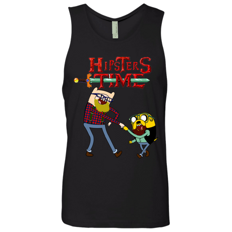 T-Shirts Black / S Hipsters Time Men's Premium Tank Top