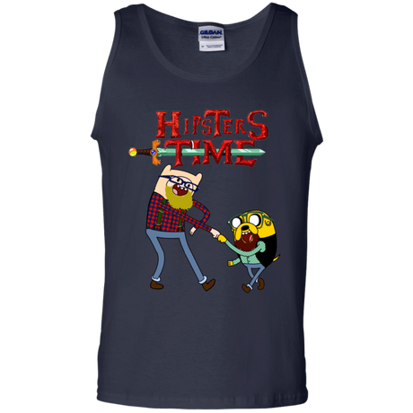 T-Shirts Navy / S Hipsters Time Men's Tank Top