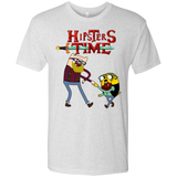 T-Shirts Heather White / S Hipsters Time Men's Triblend T-Shirt
