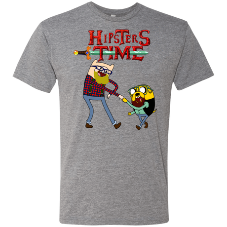 T-Shirts Premium Heather / S Hipsters Time Men's Triblend T-Shirt