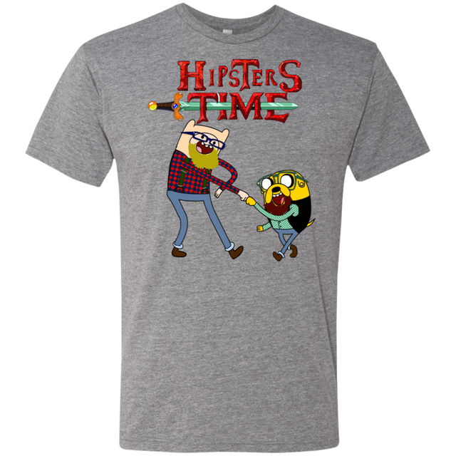 T-Shirts Premium Heather / S Hipsters Time Men's Triblend T-Shirt