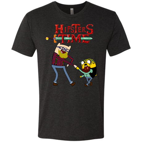 T-Shirts Vintage Black / S Hipsters Time Men's Triblend T-Shirt