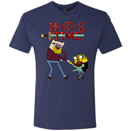 T-Shirts Vintage Navy / S Hipsters Time Men's Triblend T-Shirt