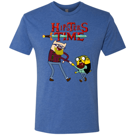 T-Shirts Vintage Royal / S Hipsters Time Men's Triblend T-Shirt