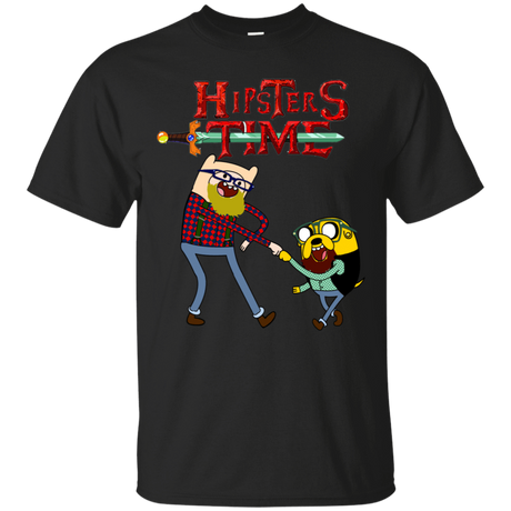 T-Shirts Black / S Hipsters Time T-Shirt