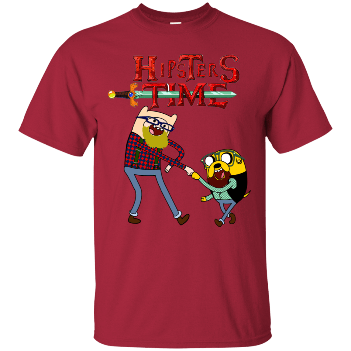 T-Shirts Cardinal / S Hipsters Time T-Shirt