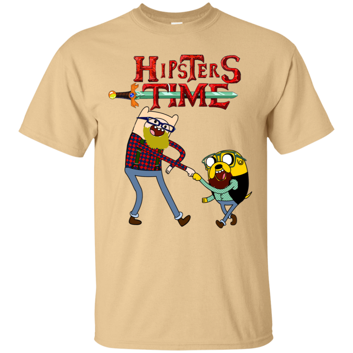 T-Shirts Vegas Gold / S Hipsters Time T-Shirt