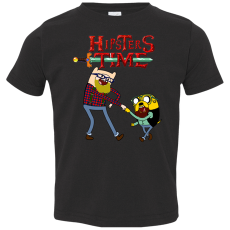T-Shirts Black / 2T Hipsters Time Toddler Premium T-Shirt